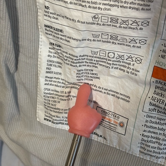 DockATot Deluxe+ Cover Gray | baby | newborn | infant | baby shower - Picture 6 of 6